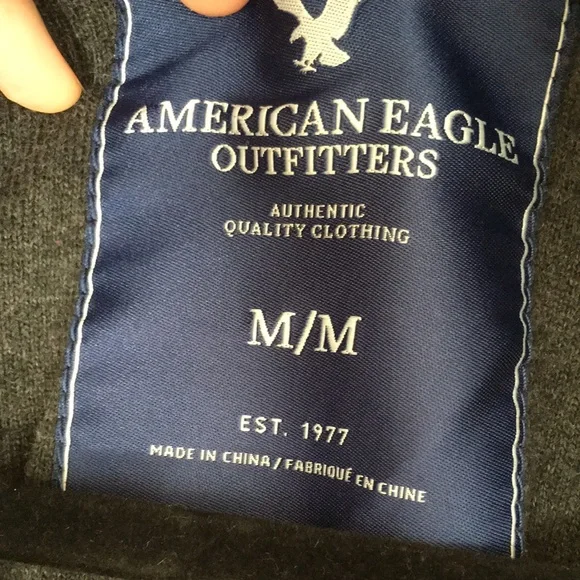 Medium AMERICAN EAGLE Striped Turtleneck Sweater, Preppy, Collegiate, Fall - Picture 8 of 11